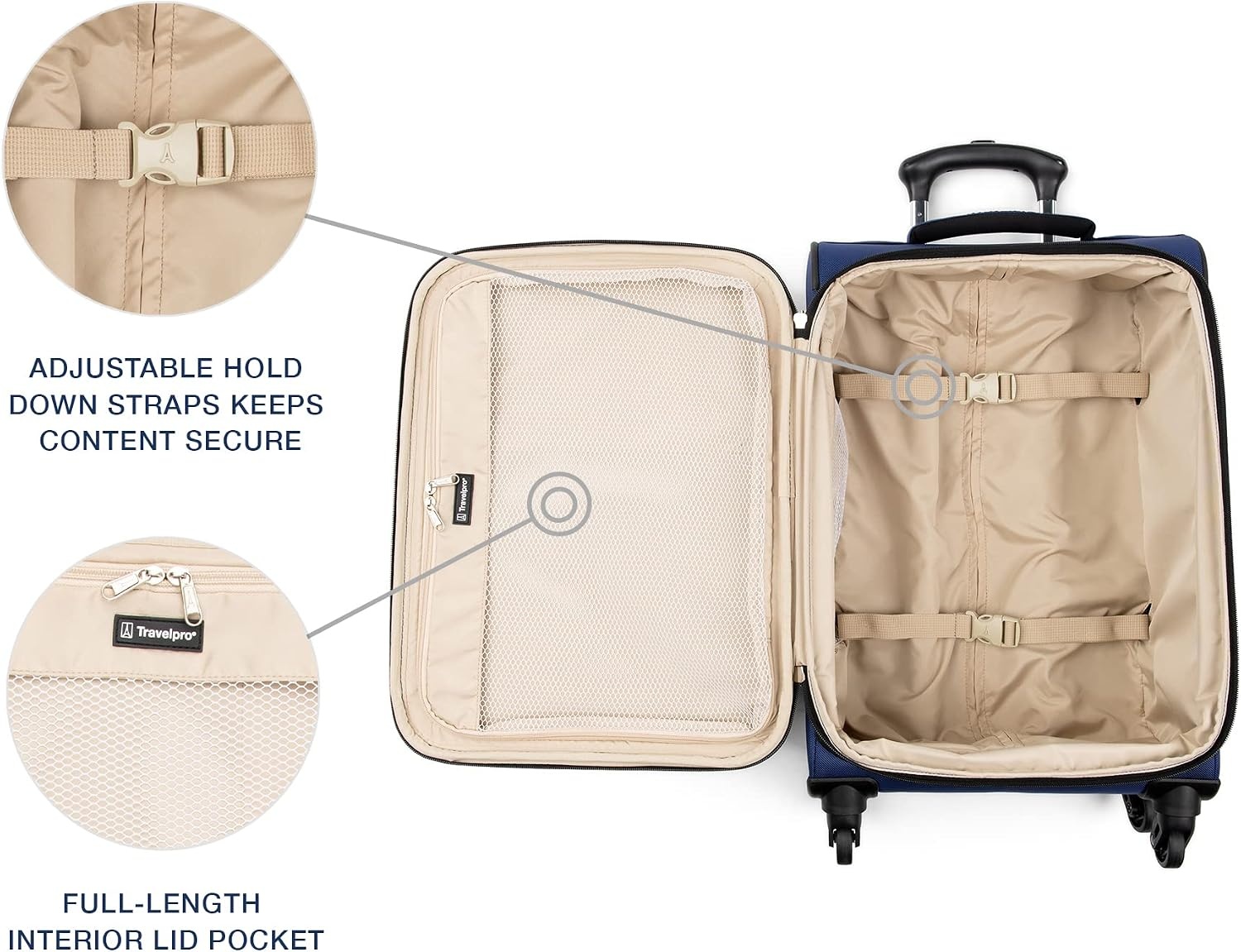 image:imageTravelpro Runway Softside 2Piece Luggage Set BlueBlue