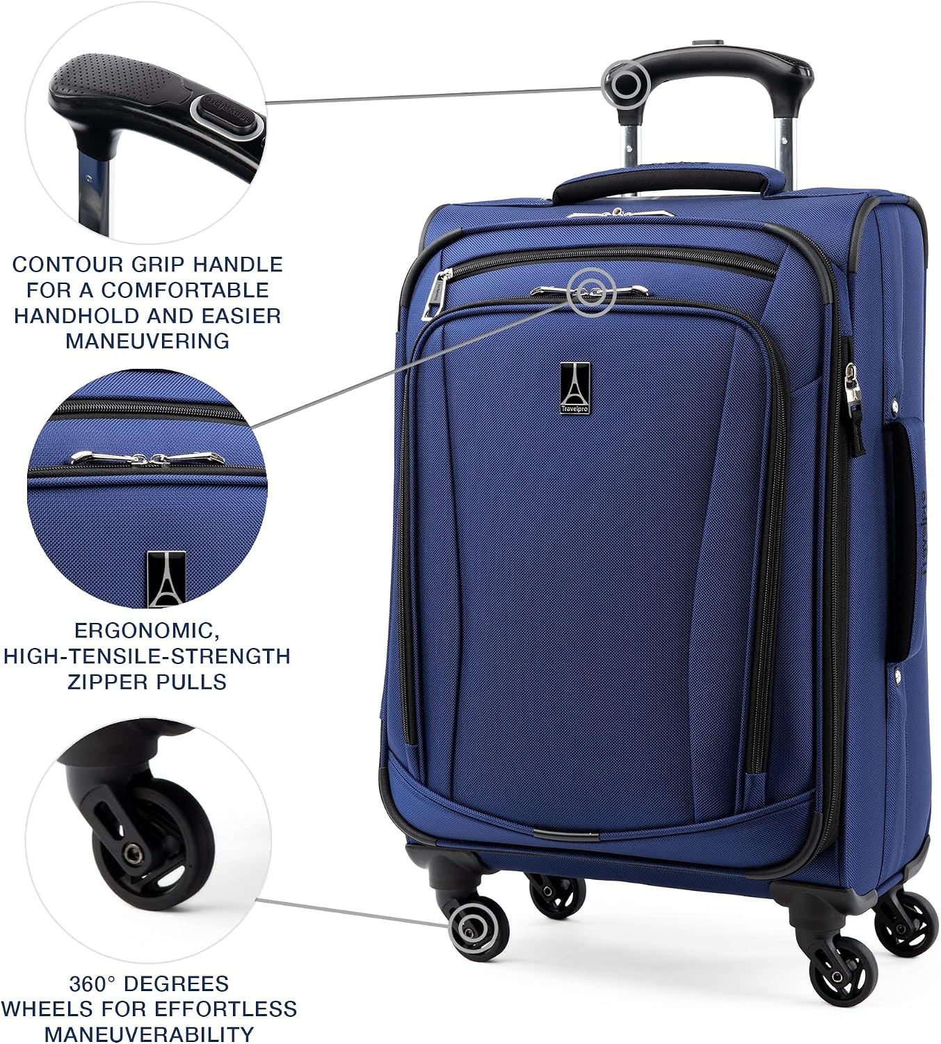 image:imageTravelpro Runway Softside 2Piece Luggage Set BlueBlue