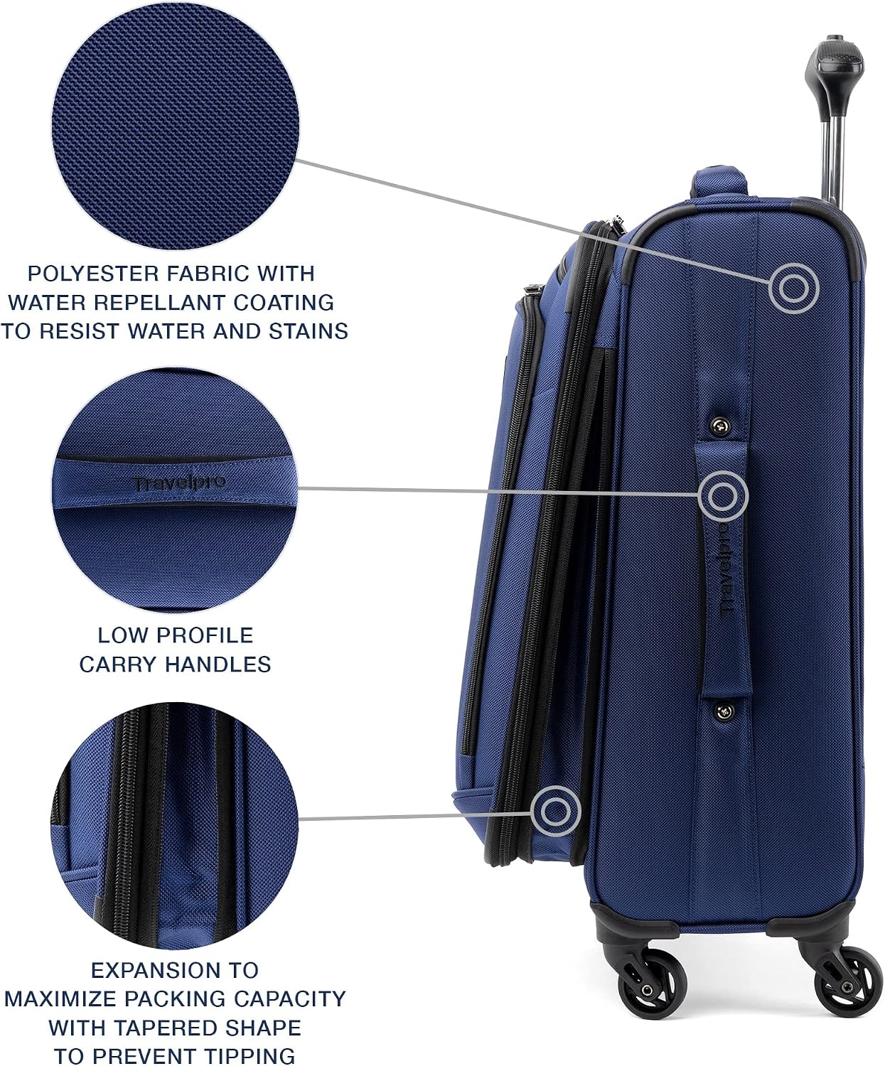 image:imageTravelpro Runway Softside 2Piece Luggage Set BlueBlue