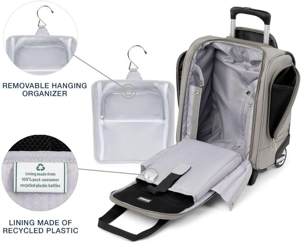 image:imageTravelpro Maxlite 5 Softside CarryOn Underseat Black 15InchChampagne