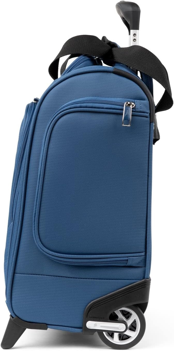 image:imageTravelpro Maxlite 5 Softside CarryOn Underseat Black 15InchEnsign Blue