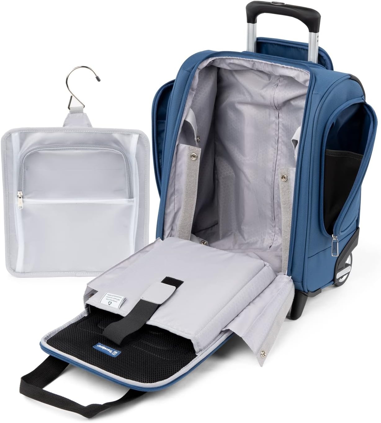 image:imageTravelpro Maxlite 5 Softside CarryOn Underseat Black 15InchEnsign Blue
