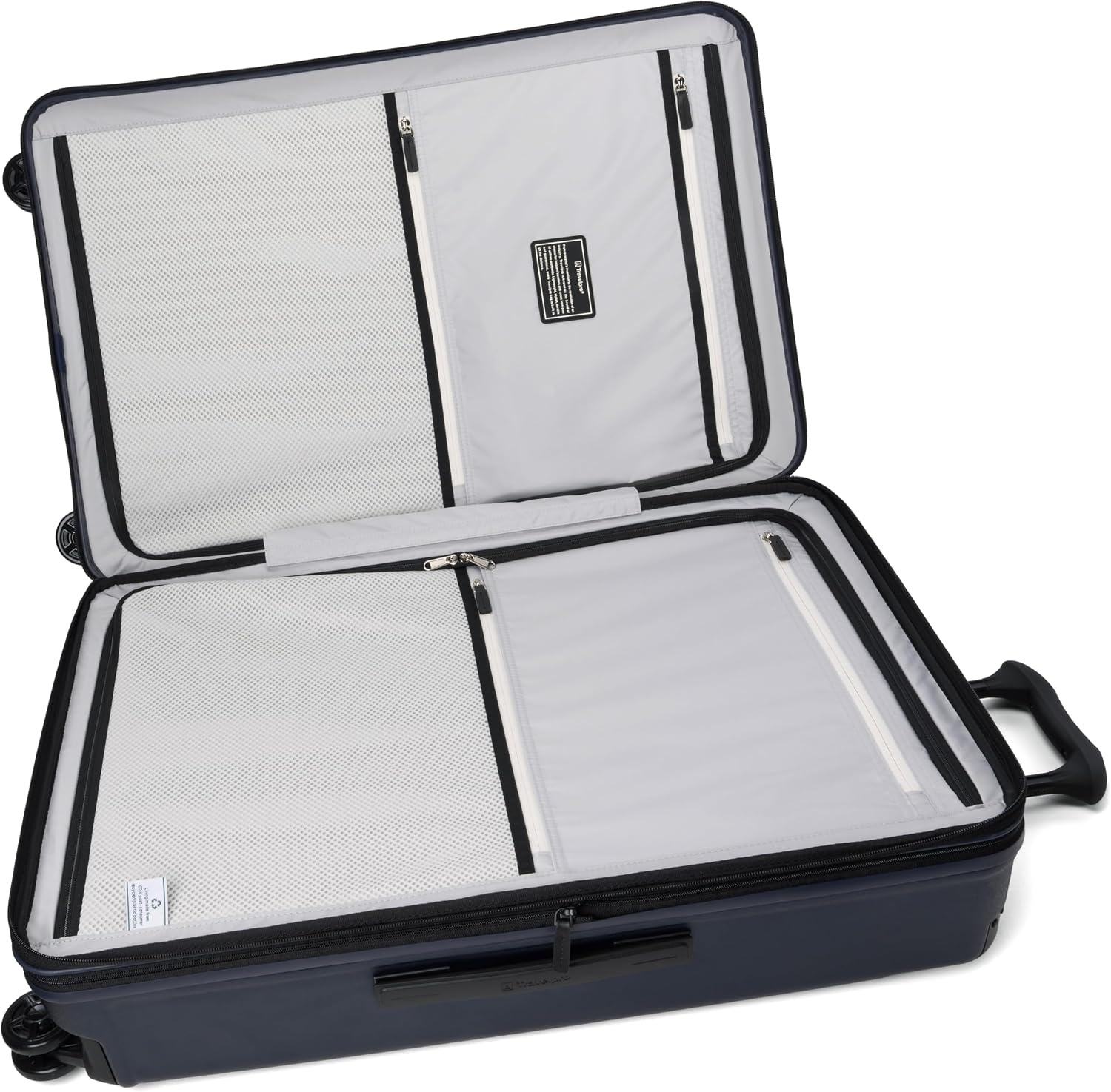 image:imageTravelpro Platinum Elite Hardside Checked Luggage Spinner Black 28InchAviator Navy