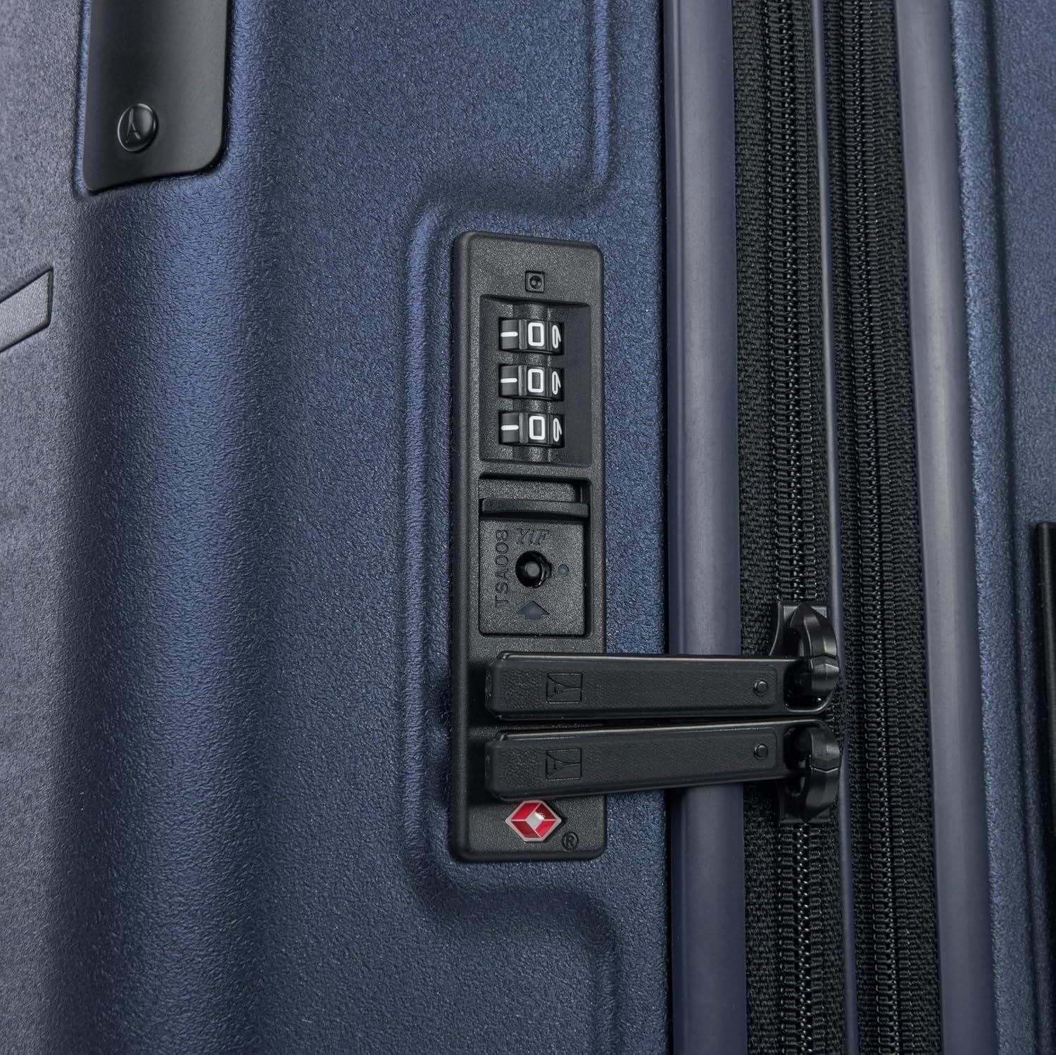 image:imageTravelpro Platinum Elite Hardside Checked Luggage Spinner Black 28InchAviator Navy