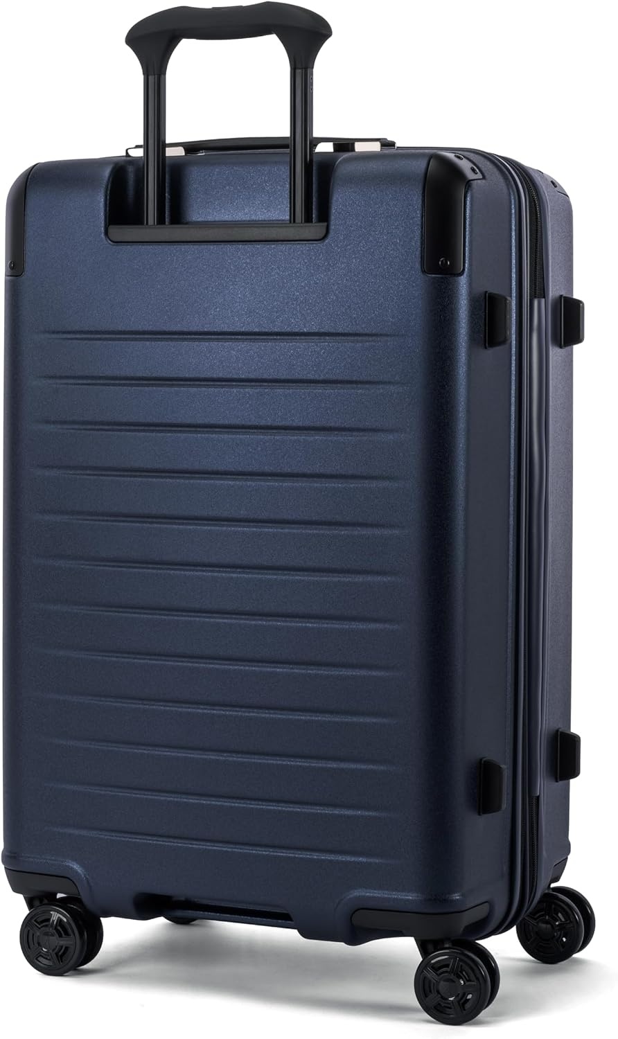 image:imageTravelpro Platinum Elite Hardside Checked Luggage Spinner Black 28InchAviator Navy