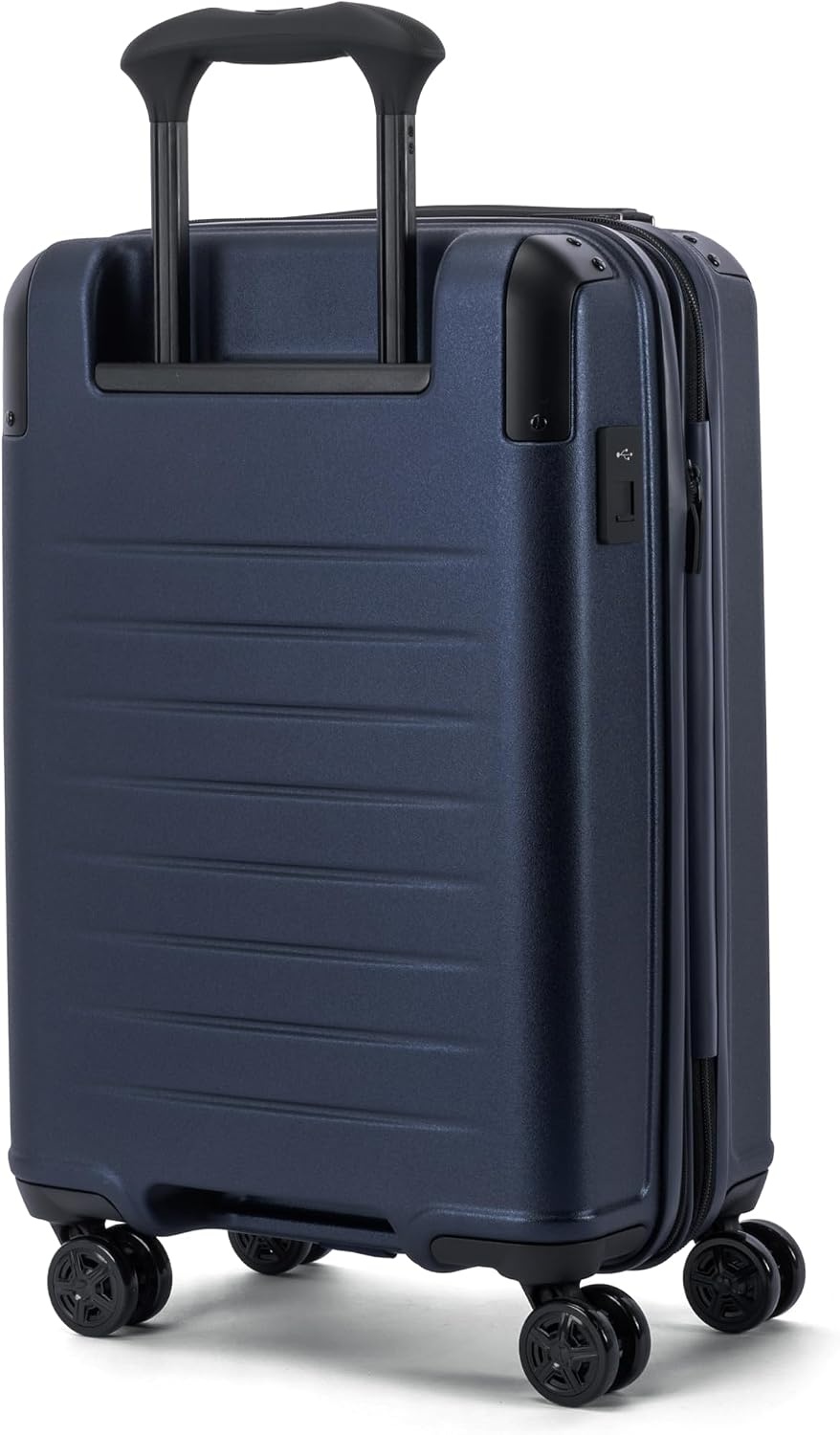 image:imageTravelpro Platinum Elite Hardside Checked Luggage Spinner Black 28InchAviator Navy