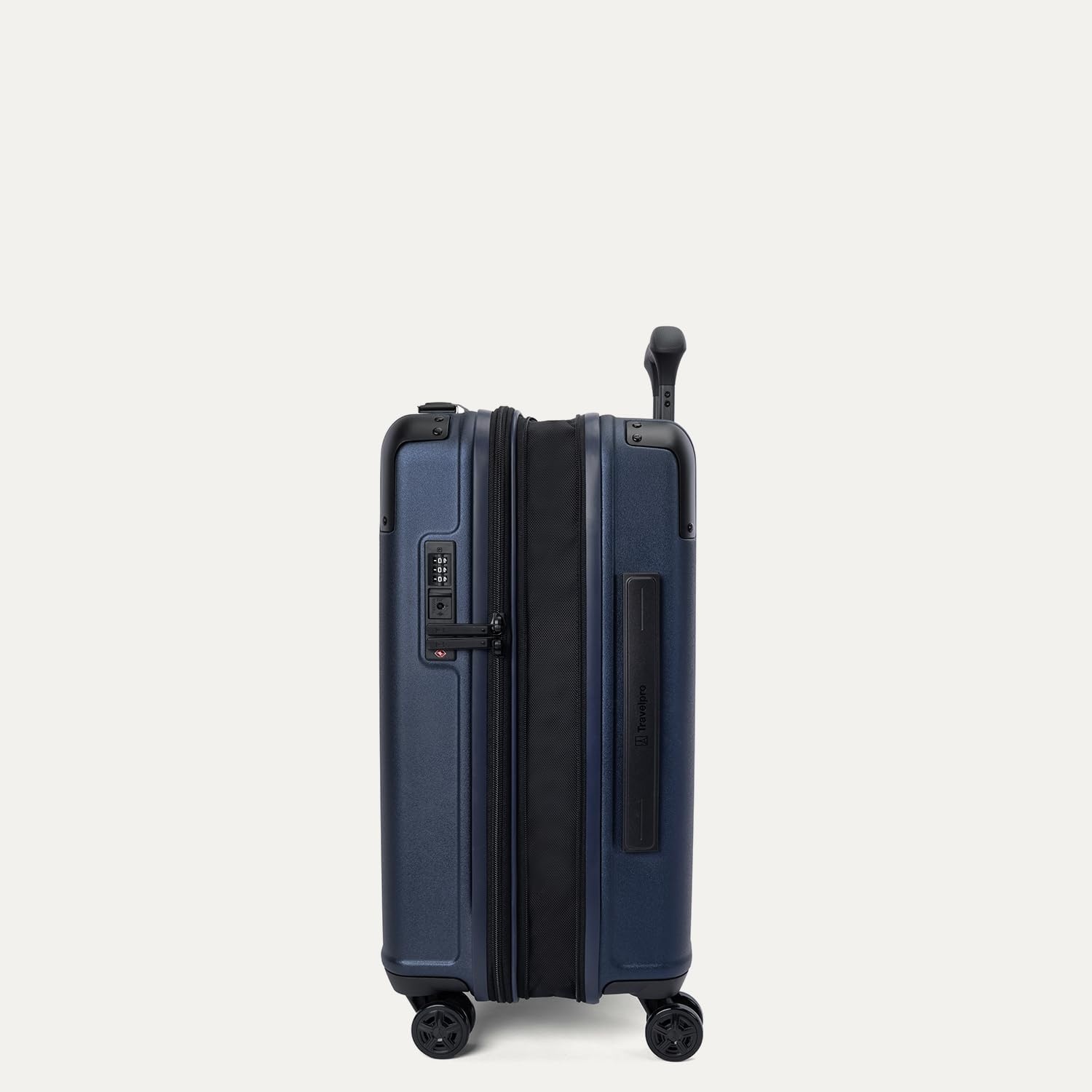 image:imageTravelpro Platinum Elite Hardside Checked Luggage Spinner Black 28InchAviator Navy