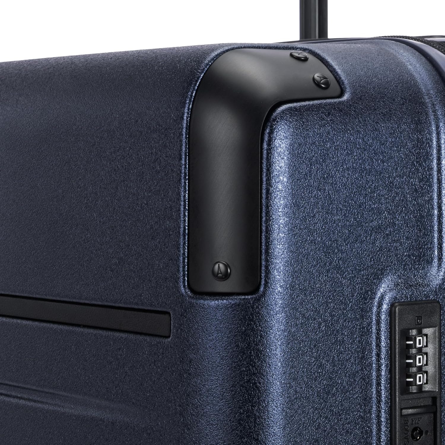 image:imageTravelpro Platinum Elite Hardside Checked Luggage Spinner Black 28InchAviator Navy