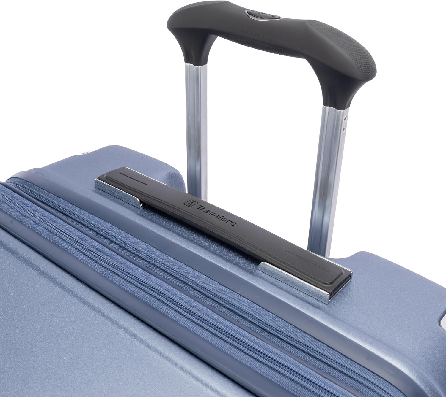 image:imageTravelpro Platinum Elite Hardside Checked Luggage Spinner Black 28InchDark Sky Blue