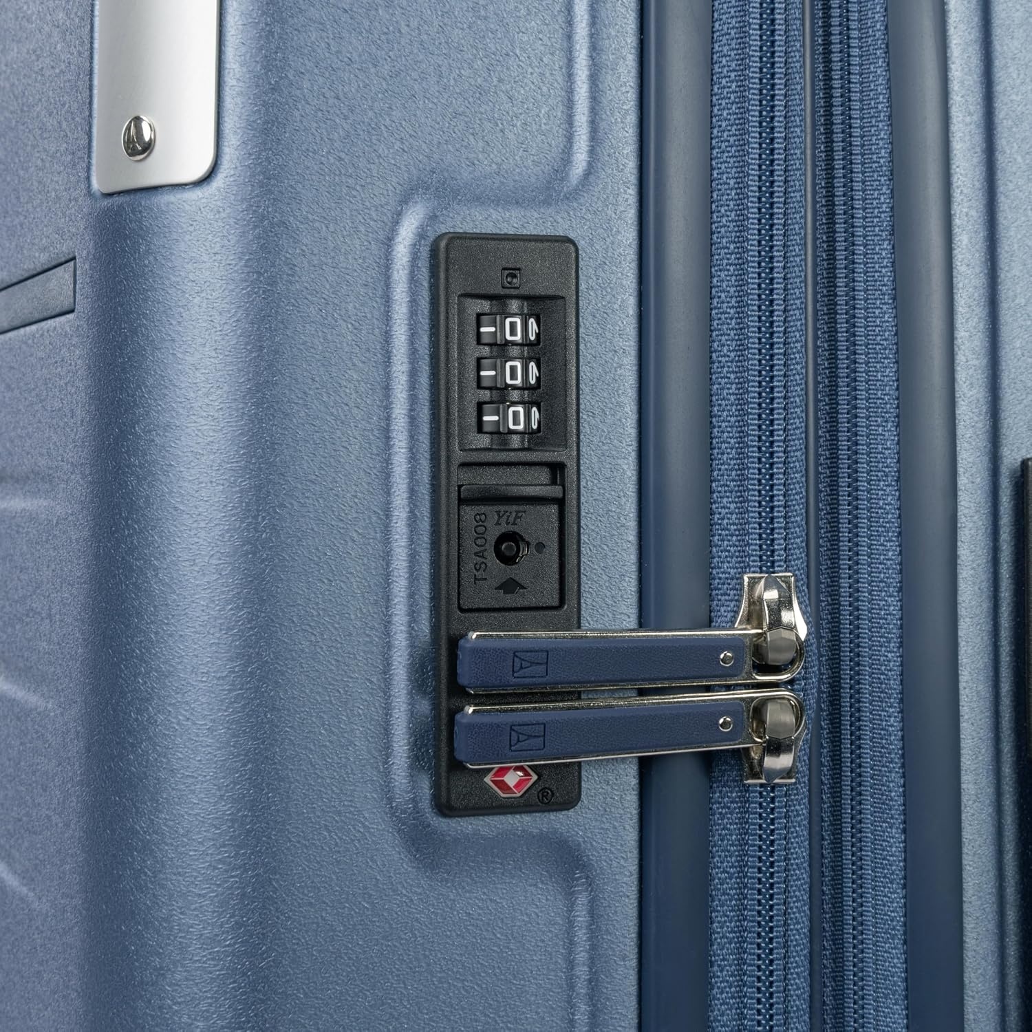 image:imageTravelpro Platinum Elite Hardside Checked Luggage Spinner Black 28InchDark Sky Blue
