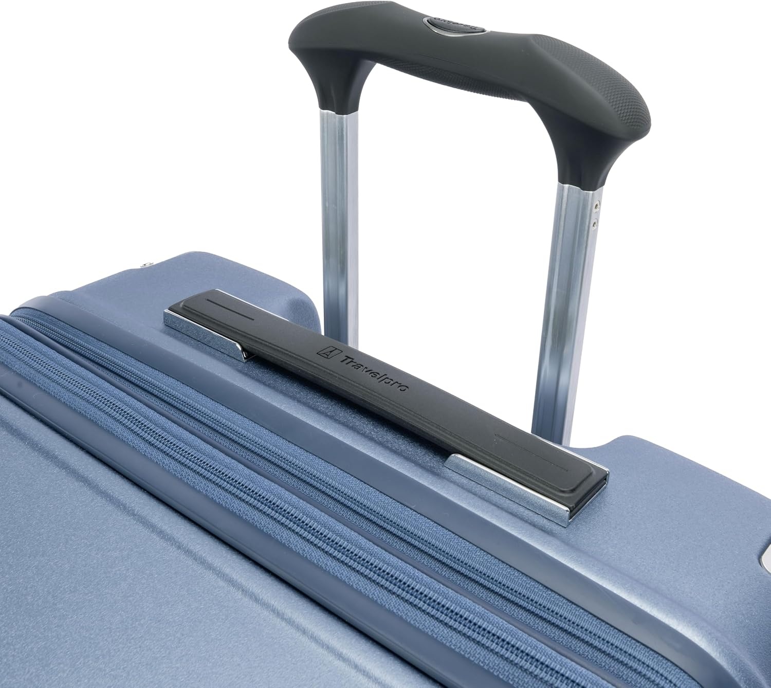 image:imageTravelpro Platinum Elite Hardside Checked Luggage Spinner Black 28InchDark Sky Blue