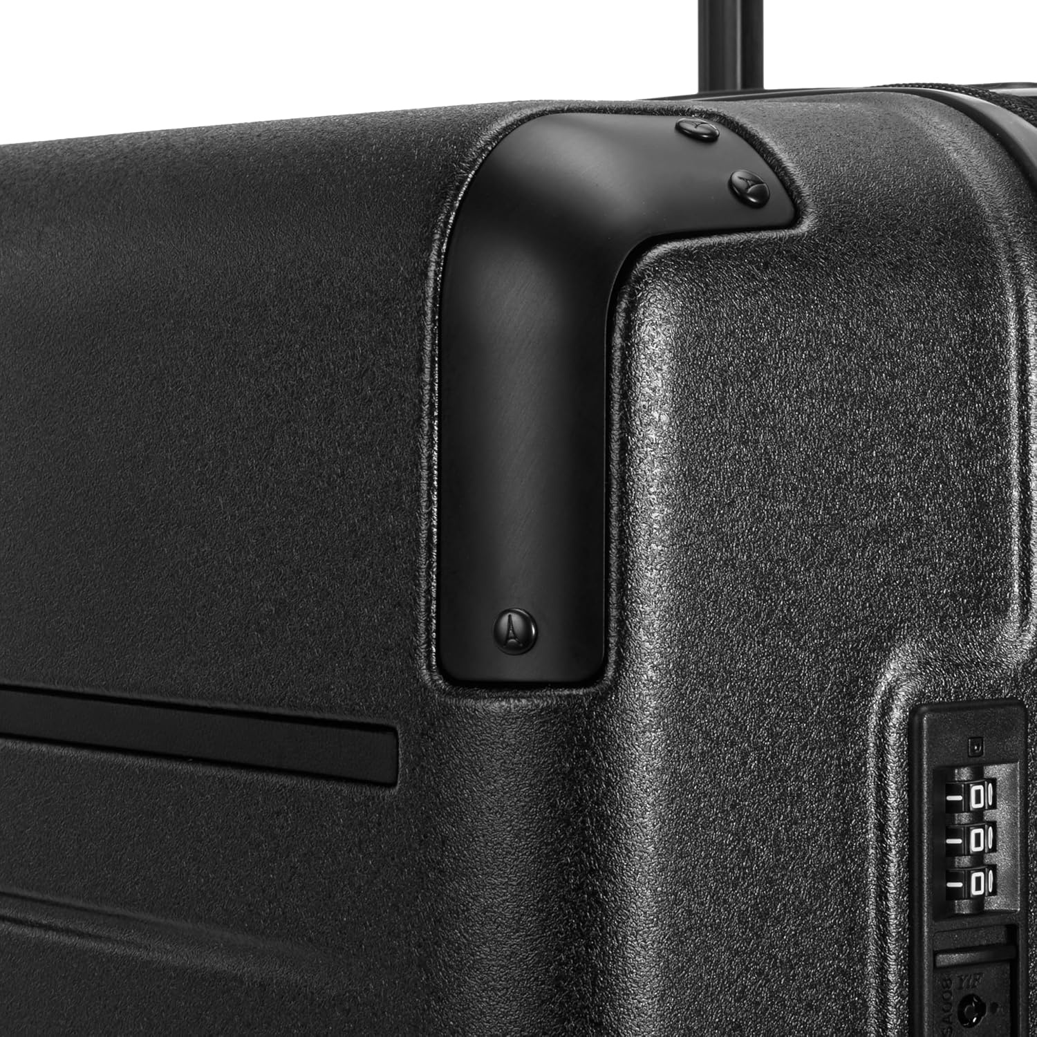 image:imageTravelpro Platinum Elite Hardside Checked Luggage Spinner Black 28InchJet Black