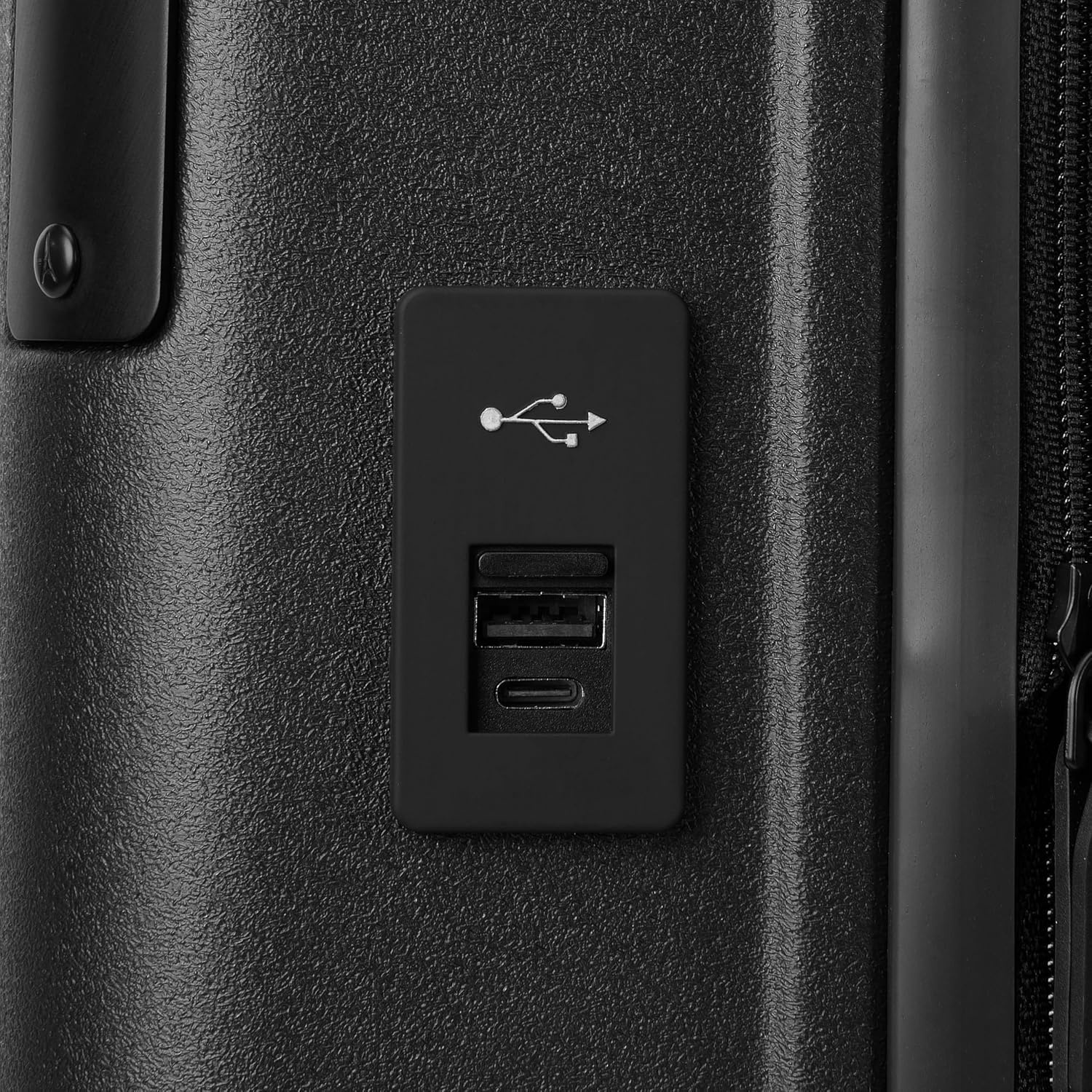 image:imageTravelpro Platinum Elite Hardside Checked Luggage Spinner Black 28InchJet Black