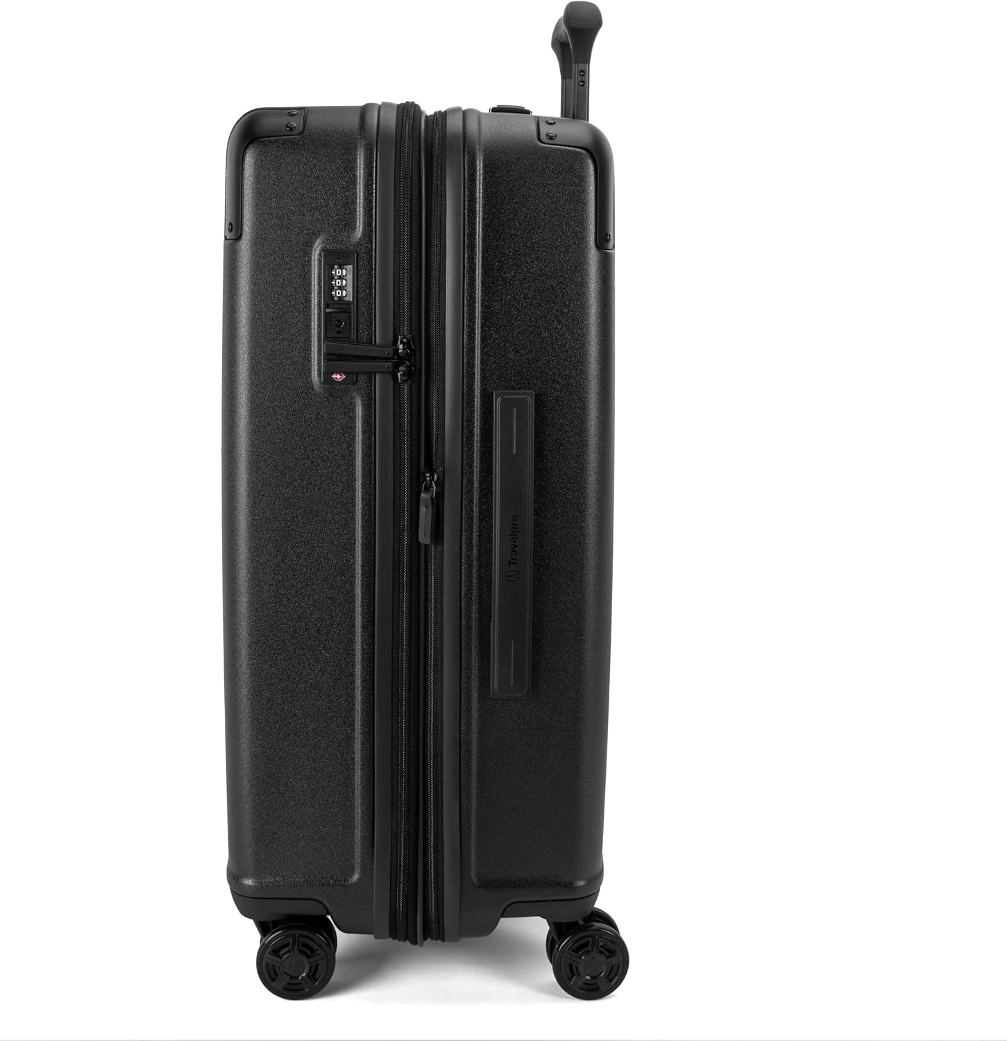 image:imageTravelpro Platinum Elite Hardside Checked Luggage Spinner Black 28InchJet Black