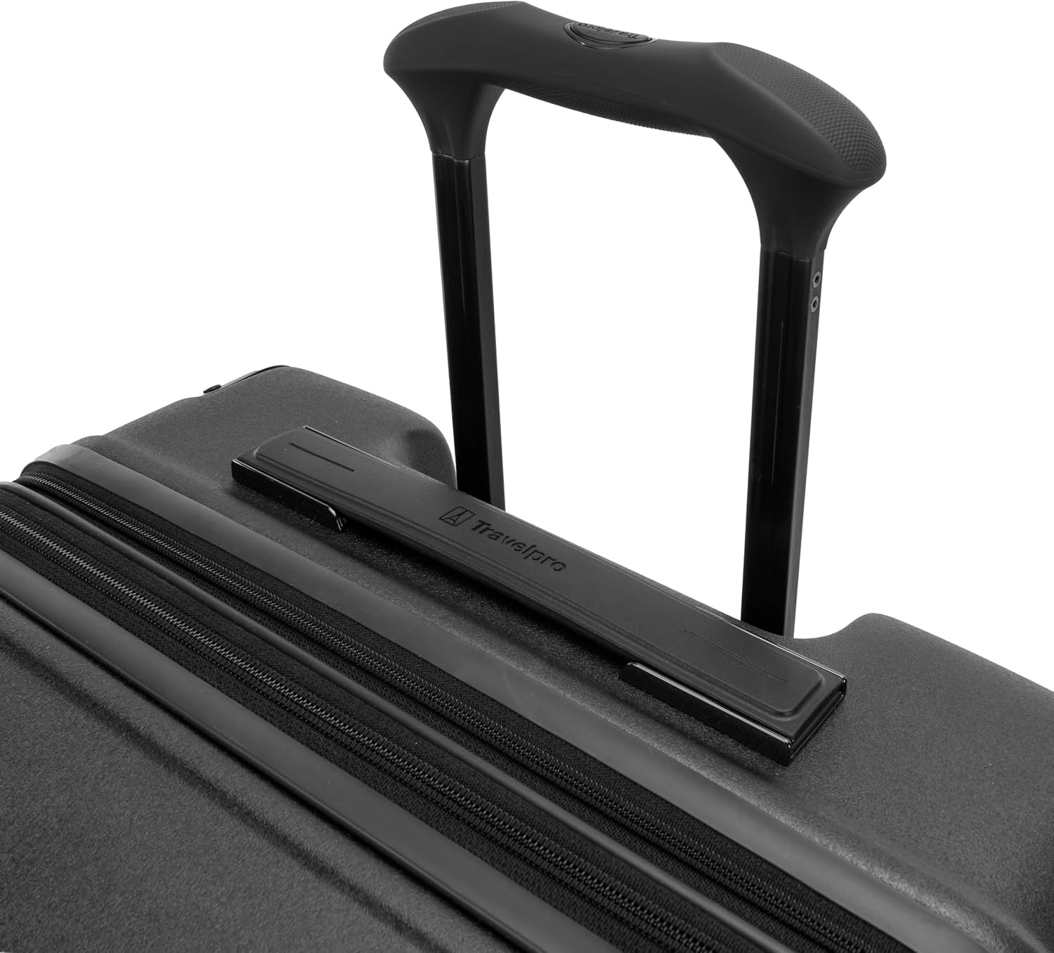 image:imageTravelpro Platinum Elite Hardside Checked Luggage Spinner Black 28InchJet Black