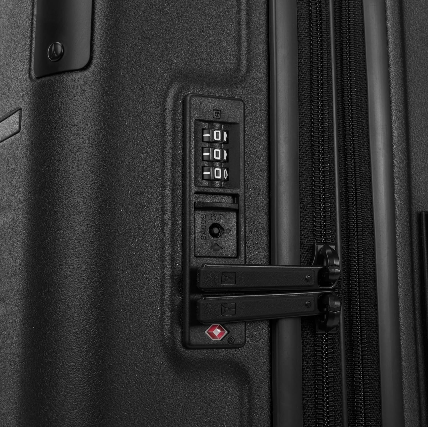 image:imageTravelpro Platinum Elite Hardside Checked Luggage Spinner Black 28InchJet Black