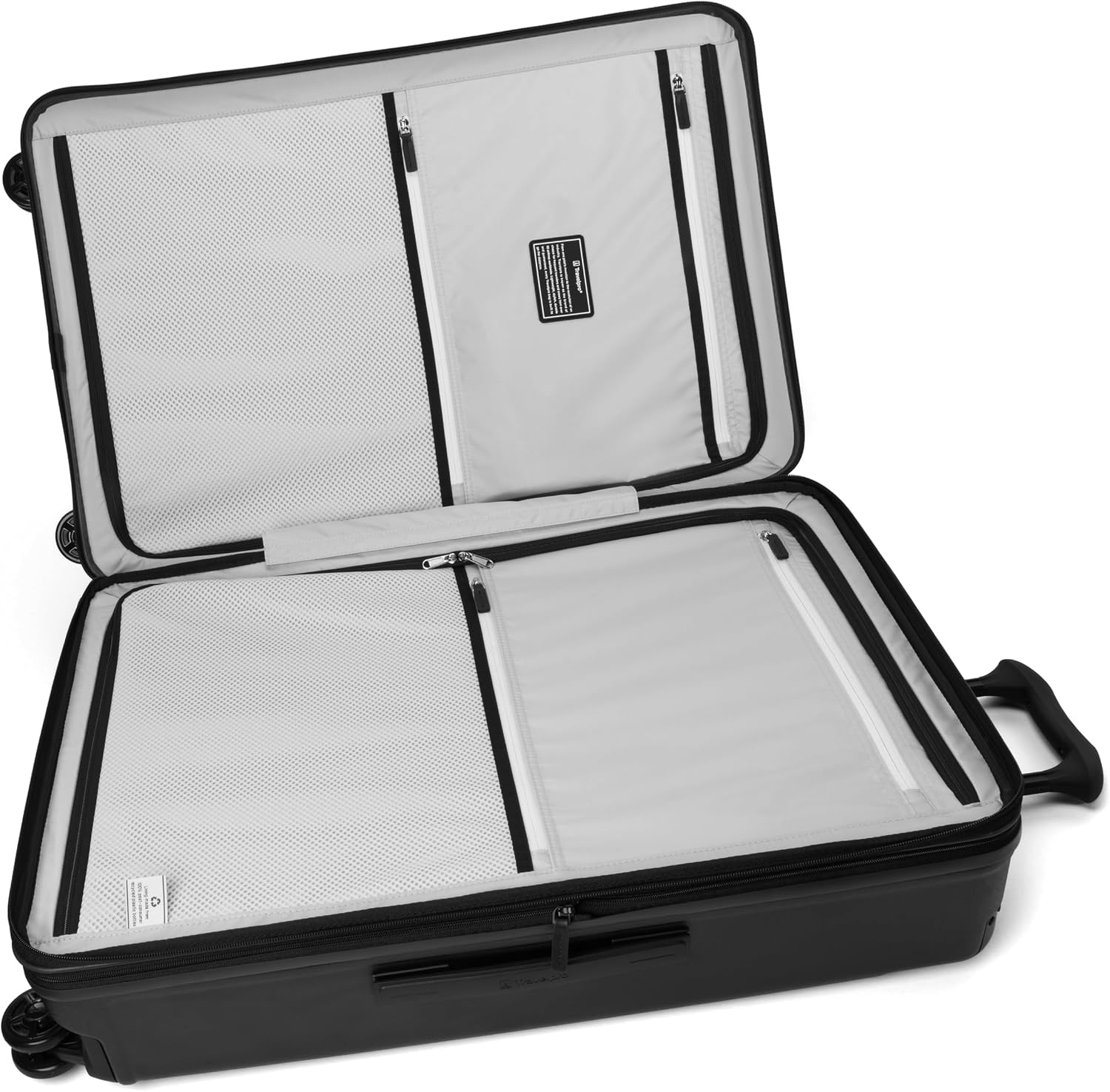 image:imageTravelpro Platinum Elite Hardside Checked Luggage Spinner Black 28InchJet Black
