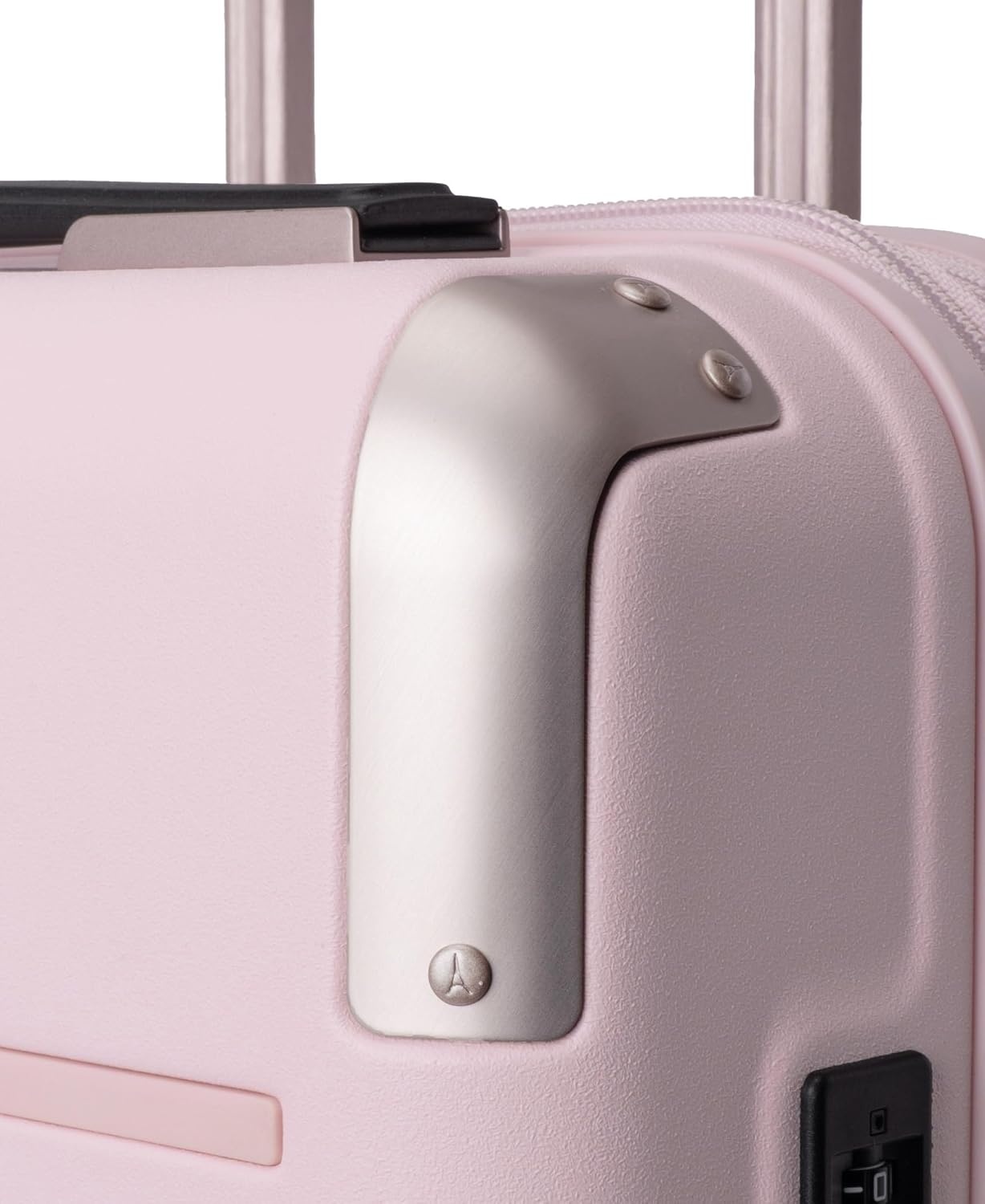 image:imageTravelpro Platinum Elite Hardside Checked Luggage Spinner Black 28InchPowder Pink